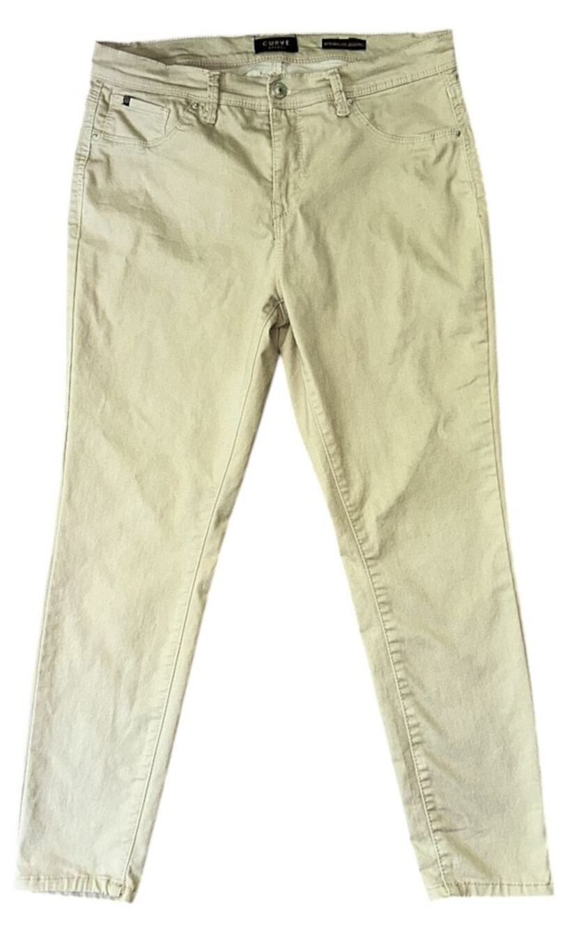 Curve Appeal Tan Minimalist Jegging Skinny Pants 10/30